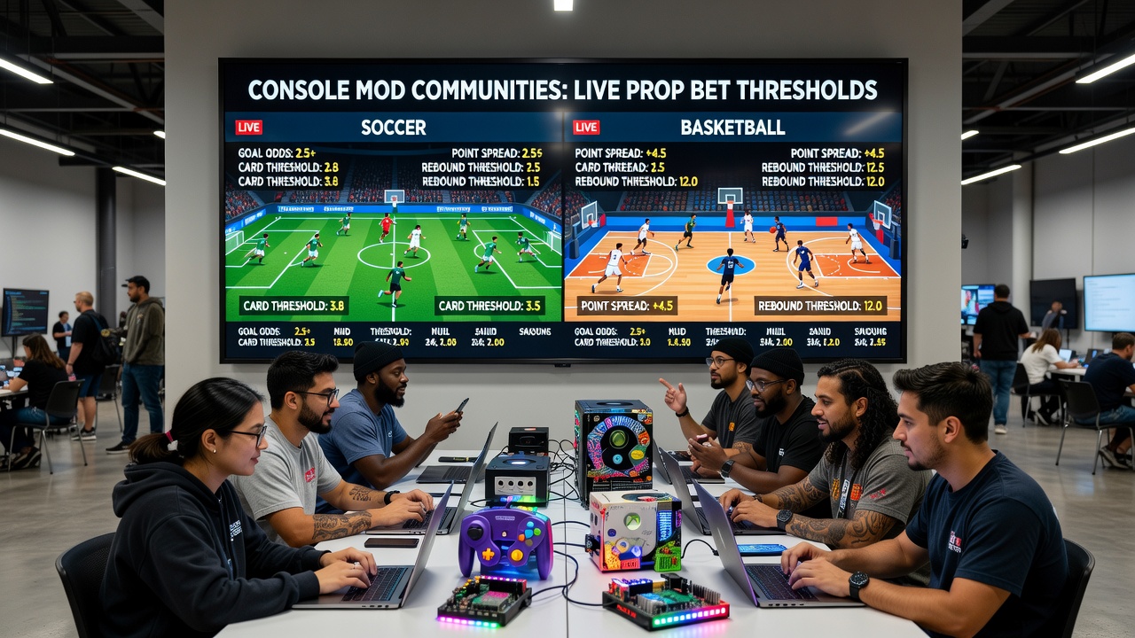Visualization of data pipelines connecting console simulation outputs to live sports betting threshold adjustments