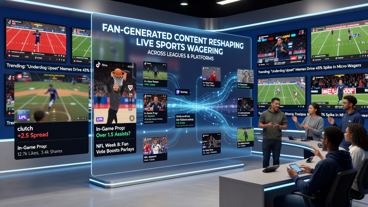 Analytics dashboard displaying fan-created simulation data integrated into live sports wagering models