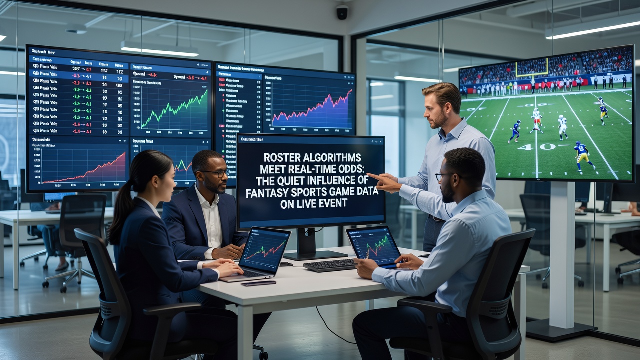 Real-time data pipelines connecting fantasy roster simulations to live sports betting odds adjustments
