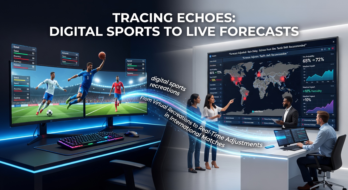 Digital sports simulation interface displaying player performance metrics feeding into live betting models